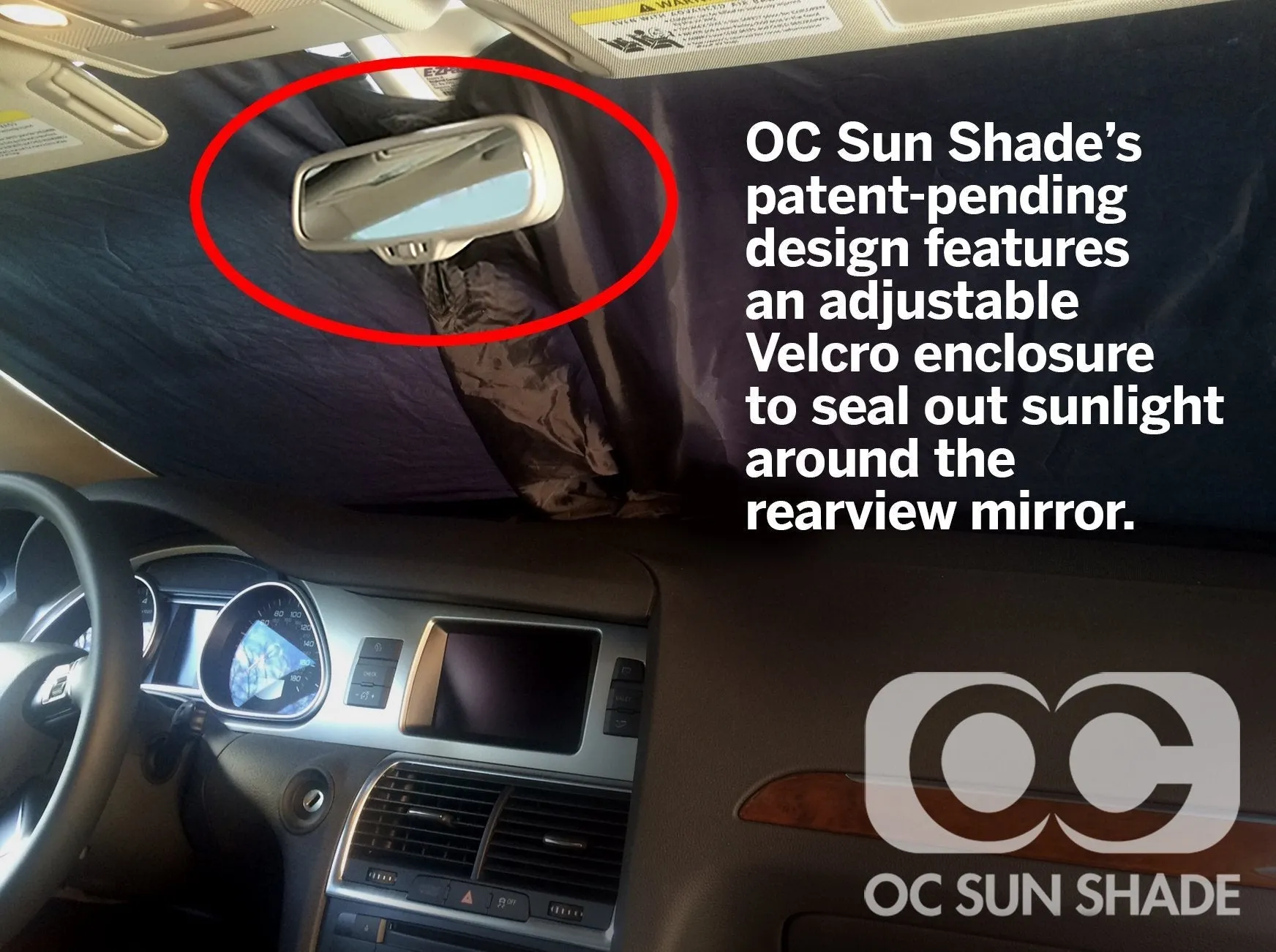 Acura ZDX 2024 Heat and UV Sun Shade by OC Sun Shade