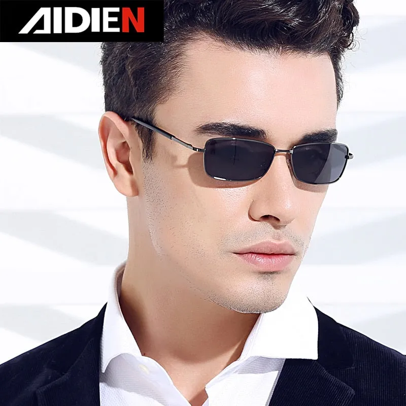 Aidien Unisex Full Rim Alloy Oval Myopic Reading Glasses Sunglasses 9126