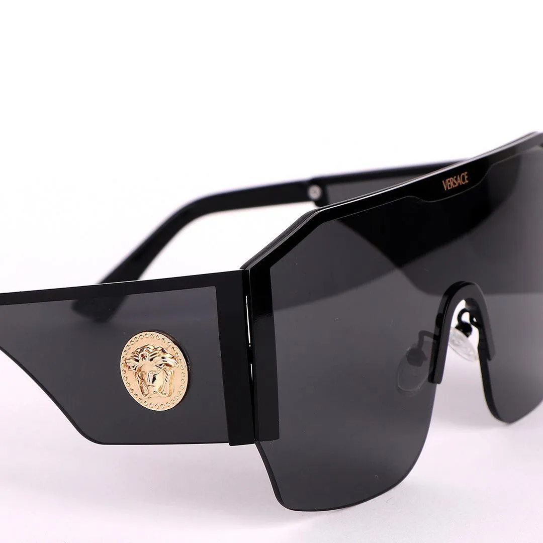 Authentic Ver Medusa Crested Black Sunglasses