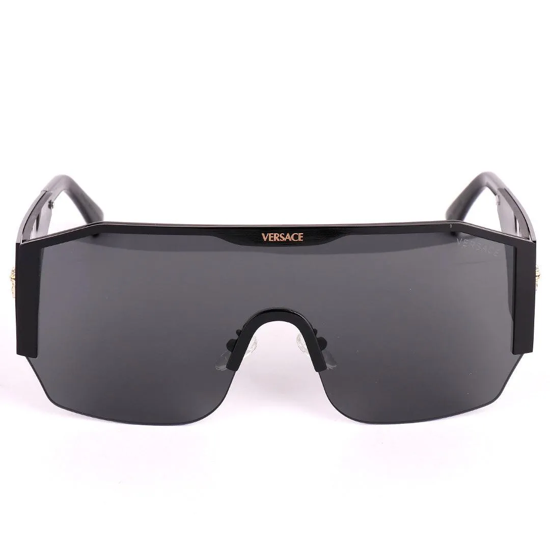 Authentic Ver Medusa Crested Black Sunglasses