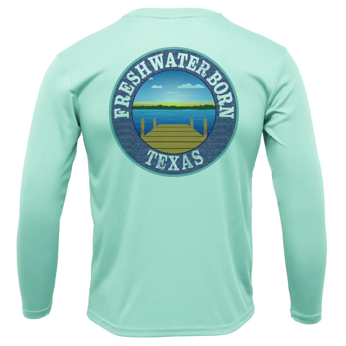 Baylor Edition Freshwater Born Men's Long Sleeve UPF 50  Dry-Fit Shirt