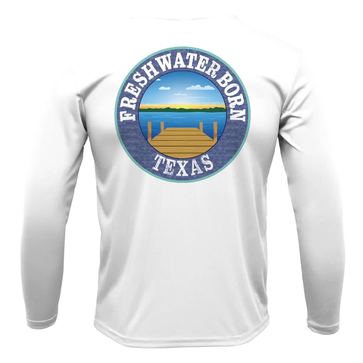 Baylor Edition Freshwater Born Men's Long Sleeve UPF 50  Dry-Fit Shirt