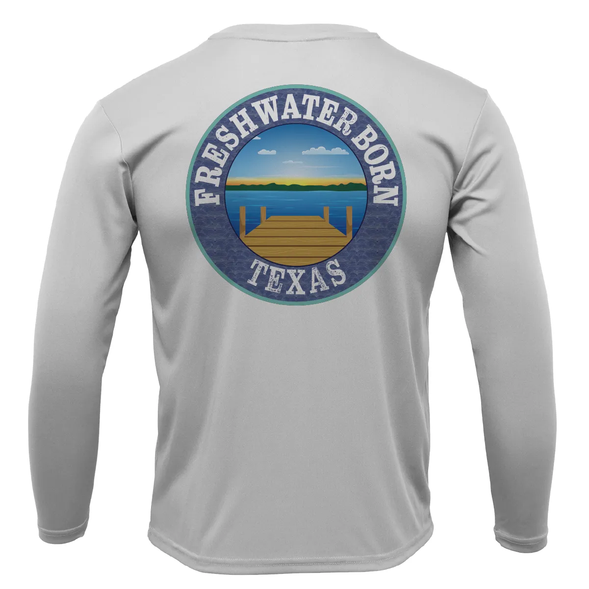 Baylor Edition Freshwater Born Men's Long Sleeve UPF 50  Dry-Fit Shirt