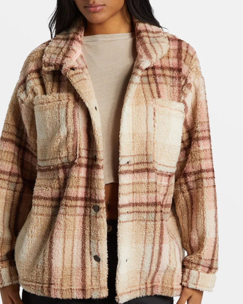 BILLABONG Sundown Plaid Sherpa Jacket