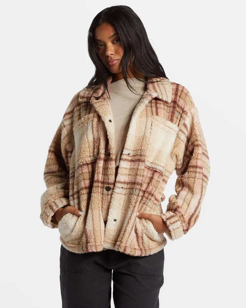 BILLABONG Sundown Plaid Sherpa Jacket