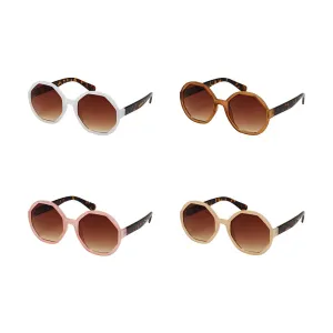 Blue Gem Sunglasses Inc - 1660 - Rose - Assorted Colors - 6 PC Minimum