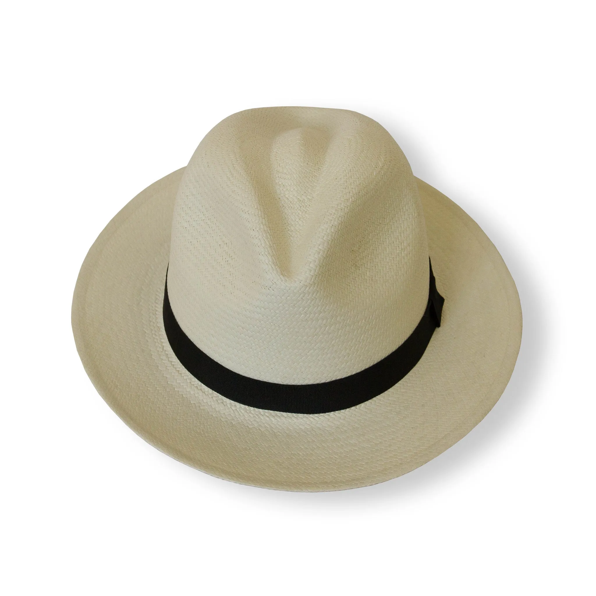 Boys Fedora Panama Hat - Black Band