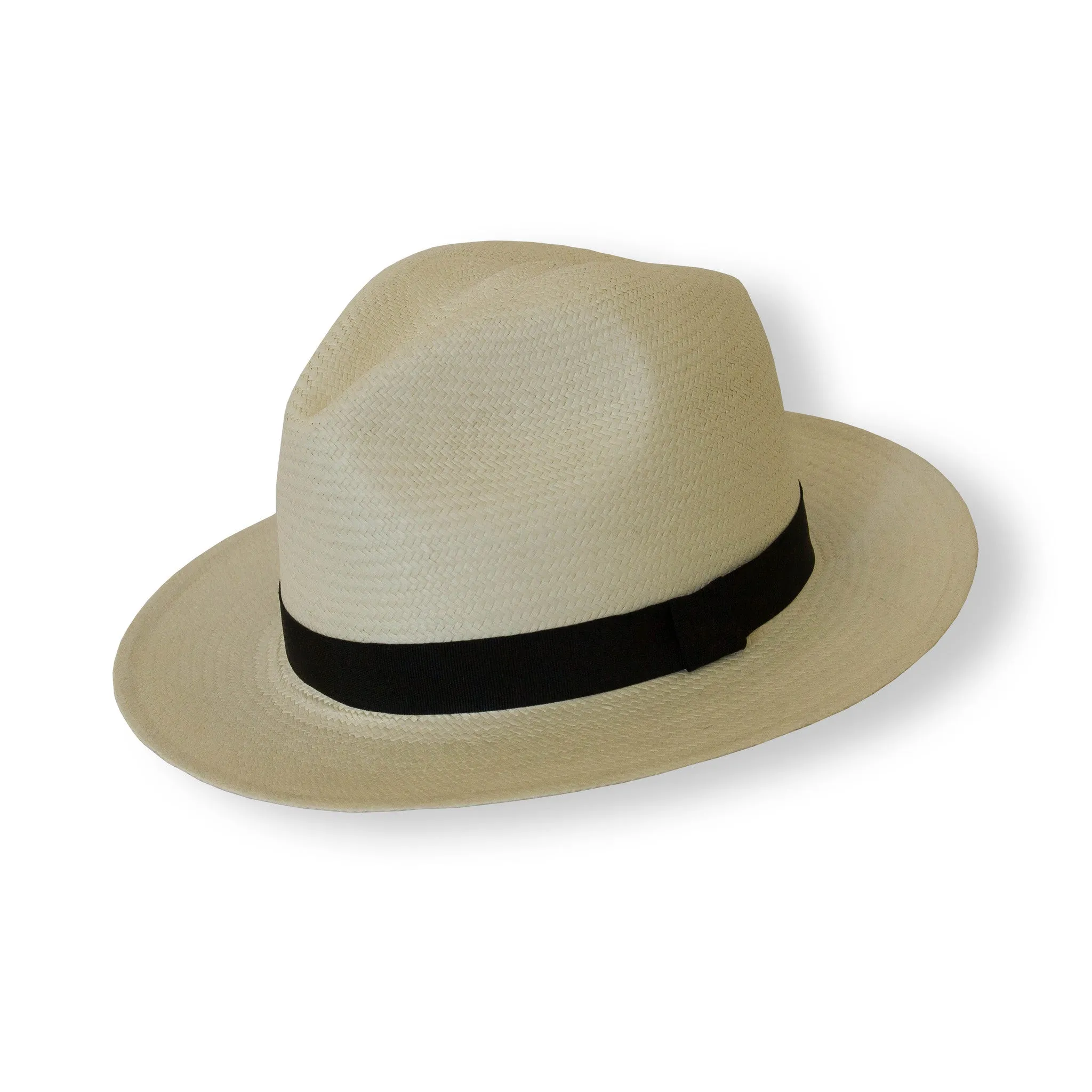 Boys Fedora Panama Hat - Black Band