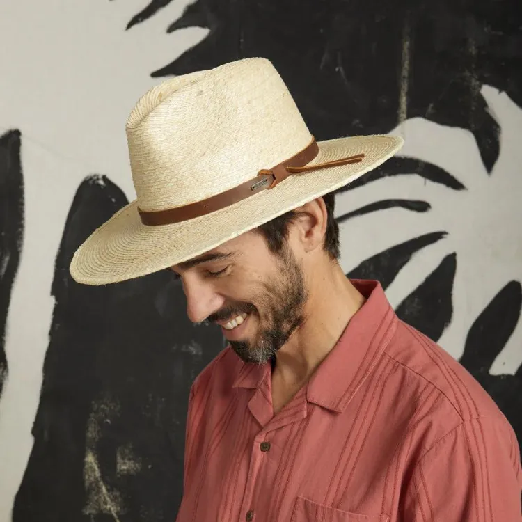 Brixton Field Proper Straw Hat - Tan/Tan