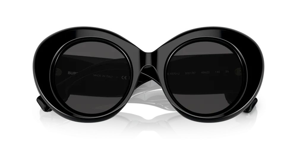 Burberry Margot Non-Polarized Sunglasses - Black/Dark Gray