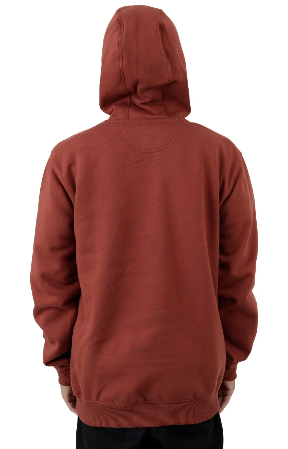 Carhartt Rain Defender Water-Resistant Midweight Hoodie with Iconic Logo - Henna