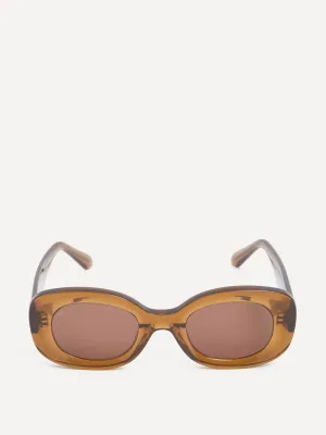 Cinnamon oval sunglasses