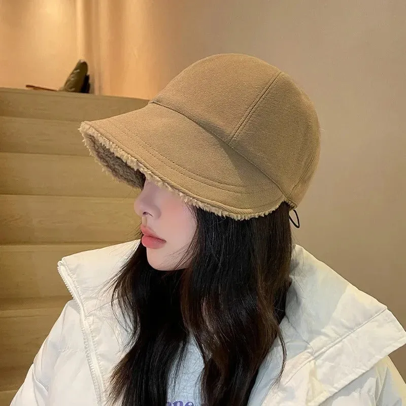 Cozy Women's Plush Winter Bucket Hat for Ultimate Warmth