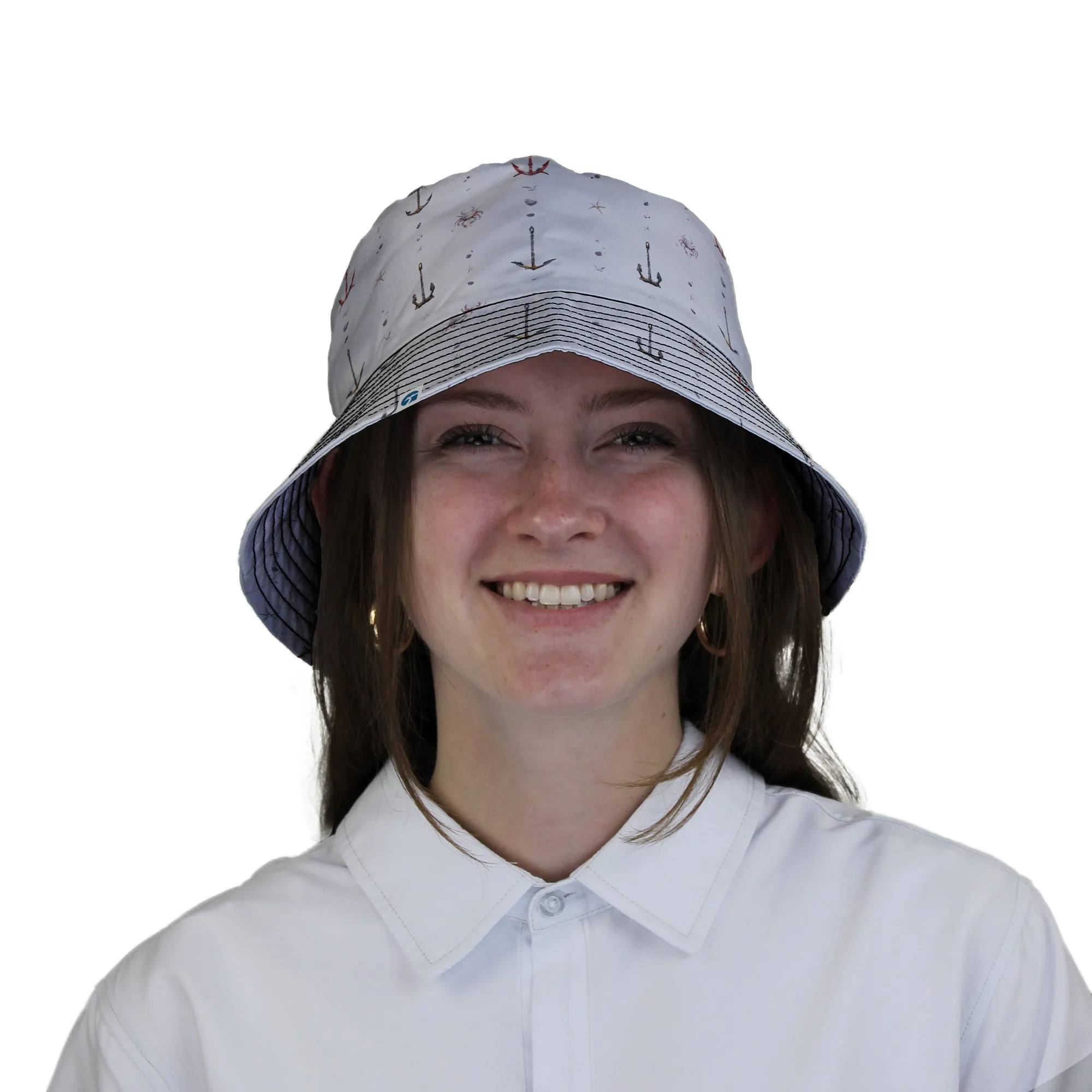 Crabby Anchors Bucket Hat