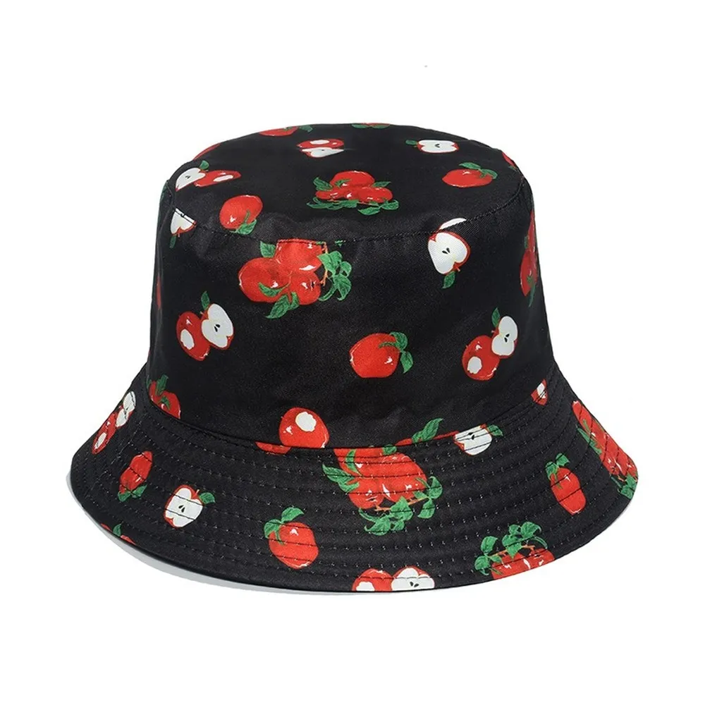 Cute Strawberry Watermelon Cherry Fruit Printed Hat