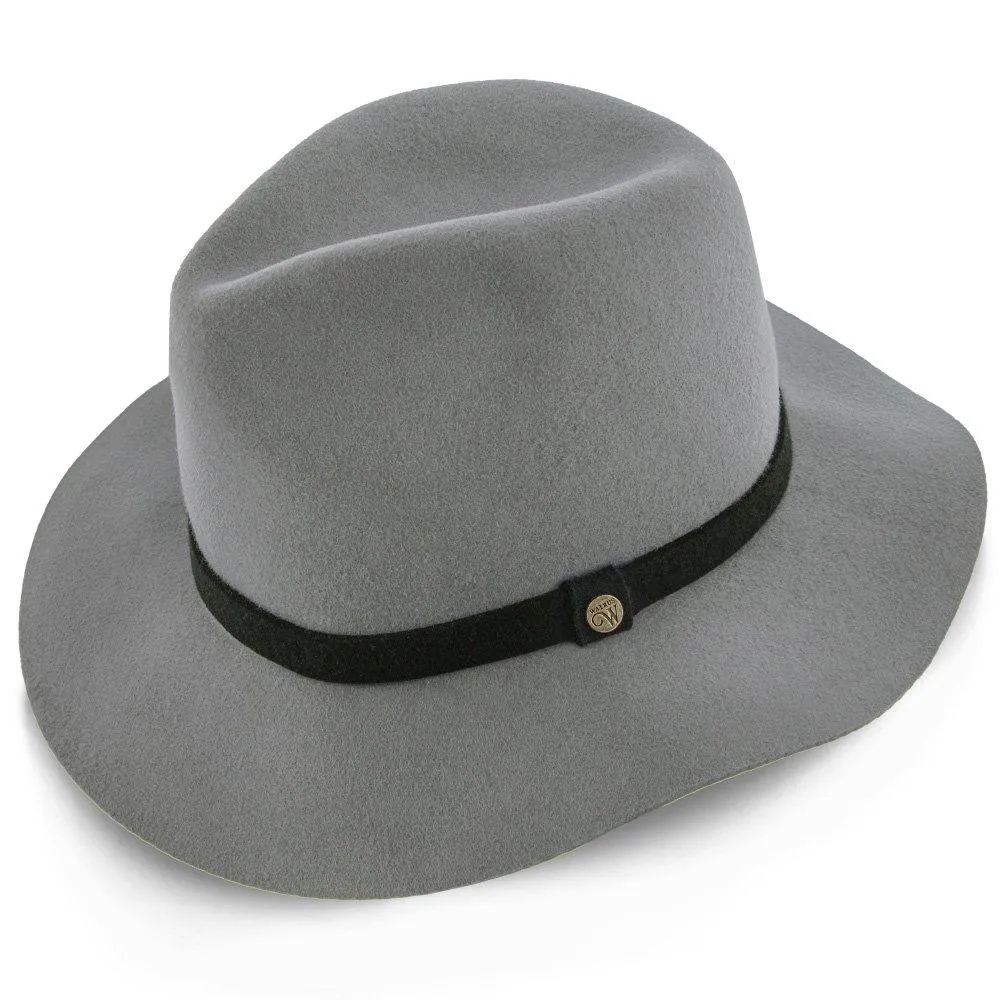 Endeavour - Walrus Hats Grey Wool Felt Fedora Hat - H7007