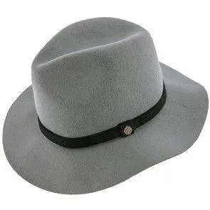 Endeavour - Walrus Hats Grey Wool Felt Fedora Hat - H7007