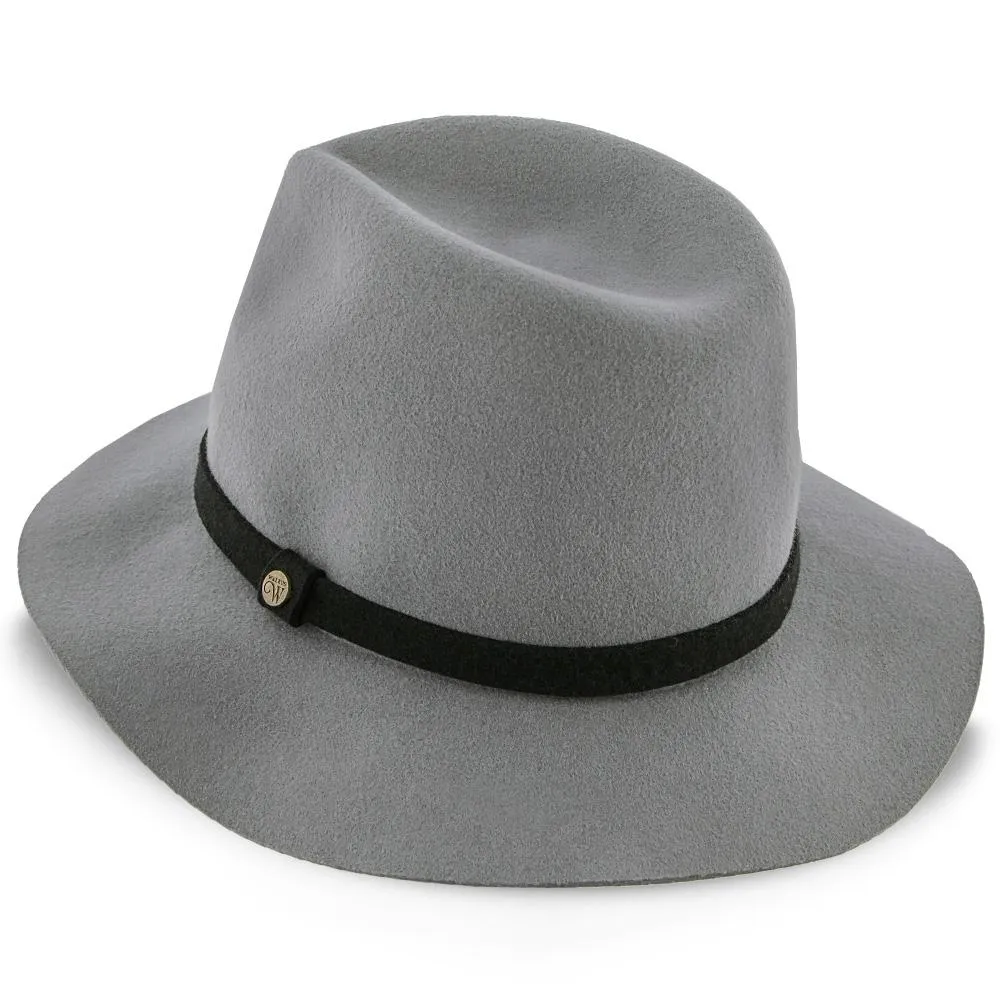 Endeavour - Walrus Hats Grey Wool Felt Fedora Hat - H7007