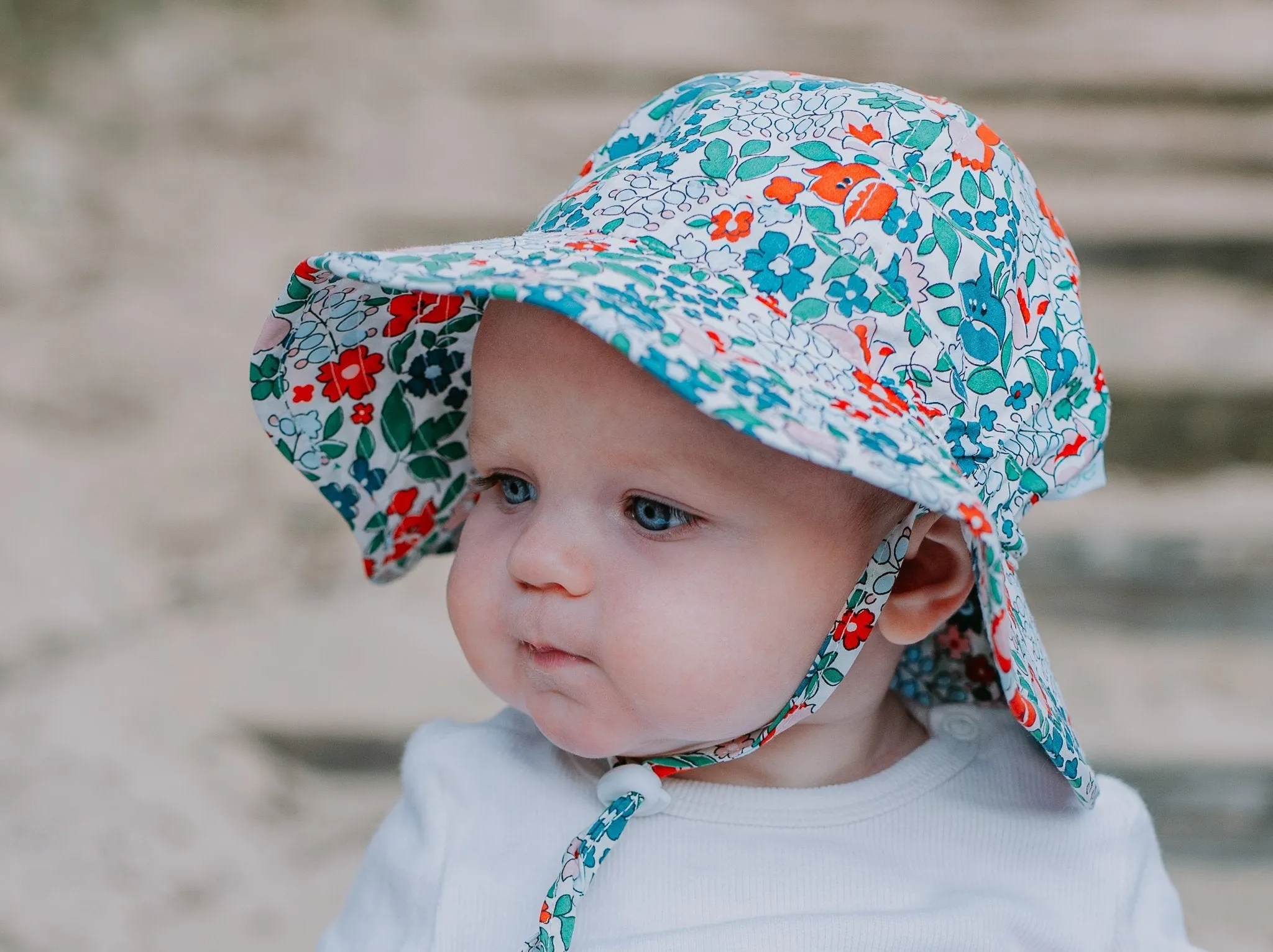 Evergreen Wide Brim Infant Sunhat