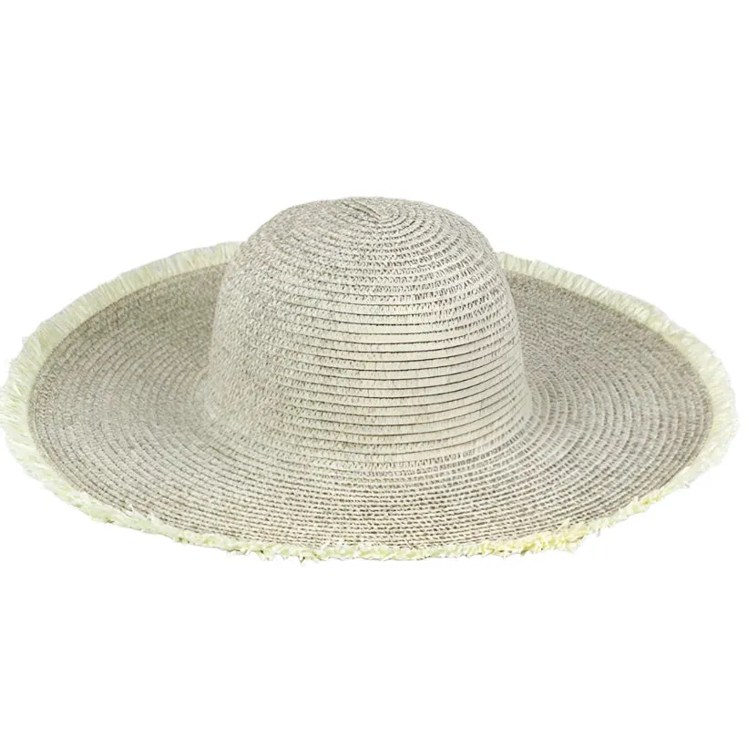 Frayed Floppy Straw Hat