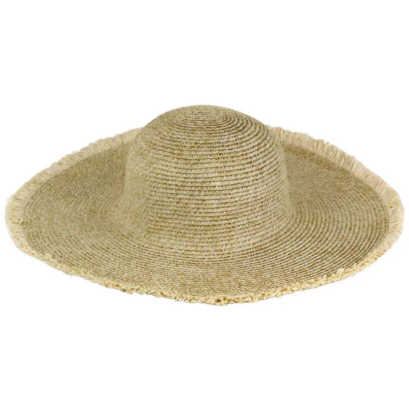 Frayed Floppy Straw Hat