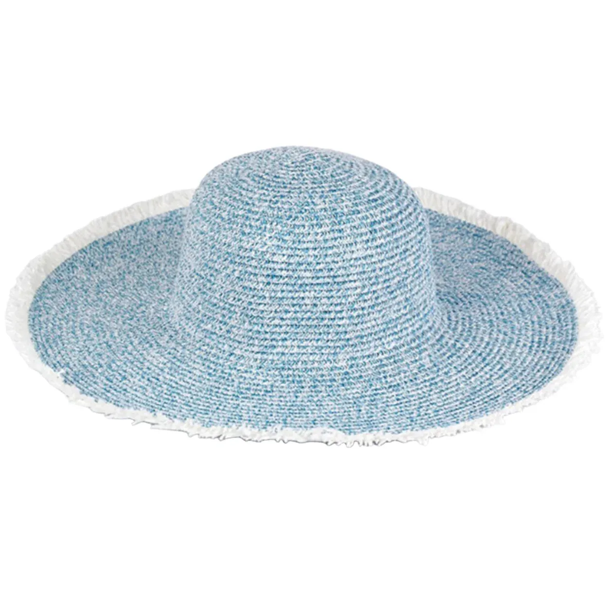 Frayed Floppy Straw Hat