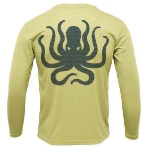 Freshwater Born "Live Love Lake" Kraken Men's Long Sleeve UPF 50  Dry-Fit Shirt