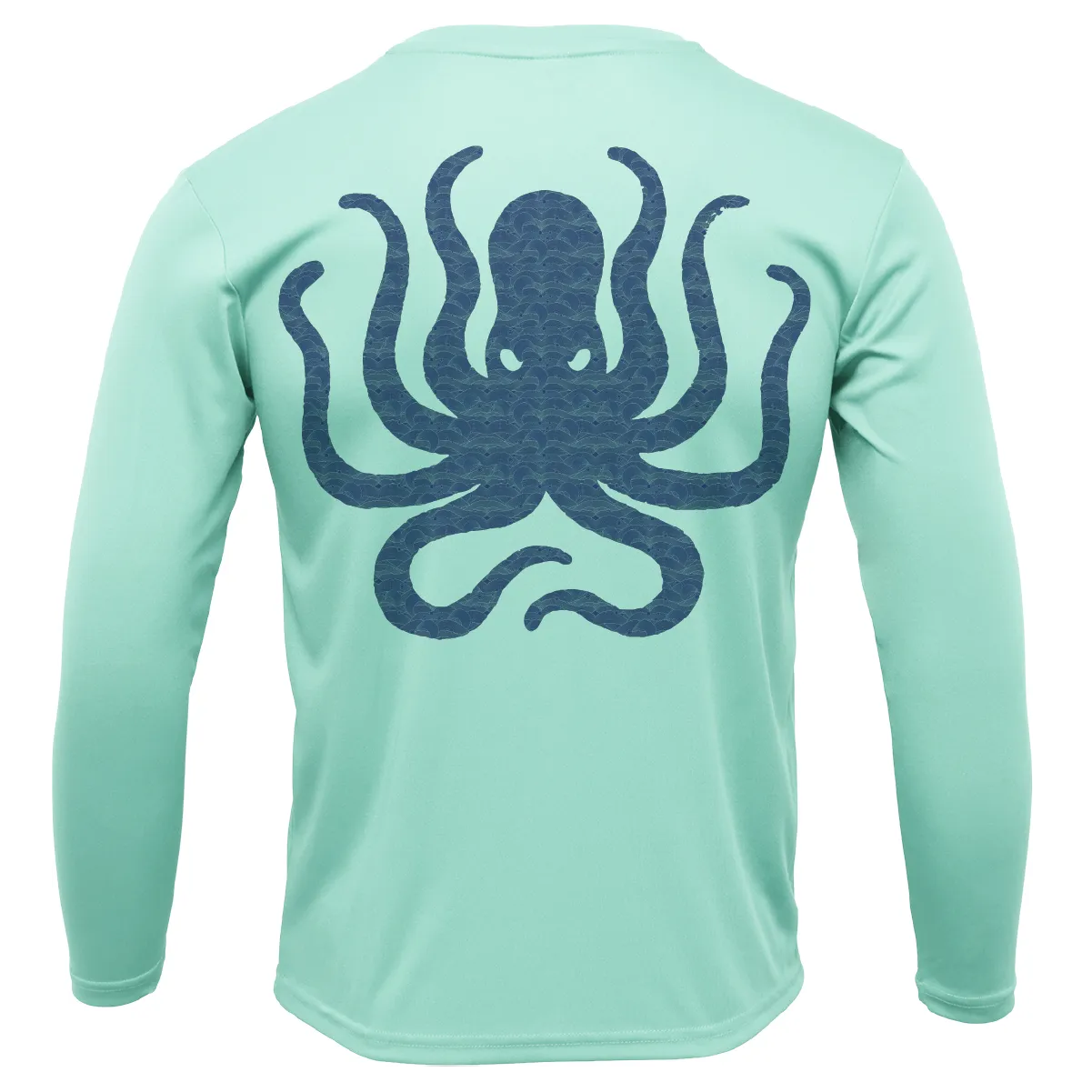 Freshwater Born "Live Love Lake" Kraken Men's Long Sleeve UPF 50  Dry-Fit Shirt