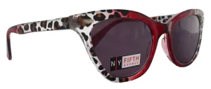 Gatsby, High-End Line Bifocal (Clear On Top) Reading Sunglasses for Women OR Non-Bifocal Readers Sunglasses (Red Cheetah ) NY Fifth Avenue