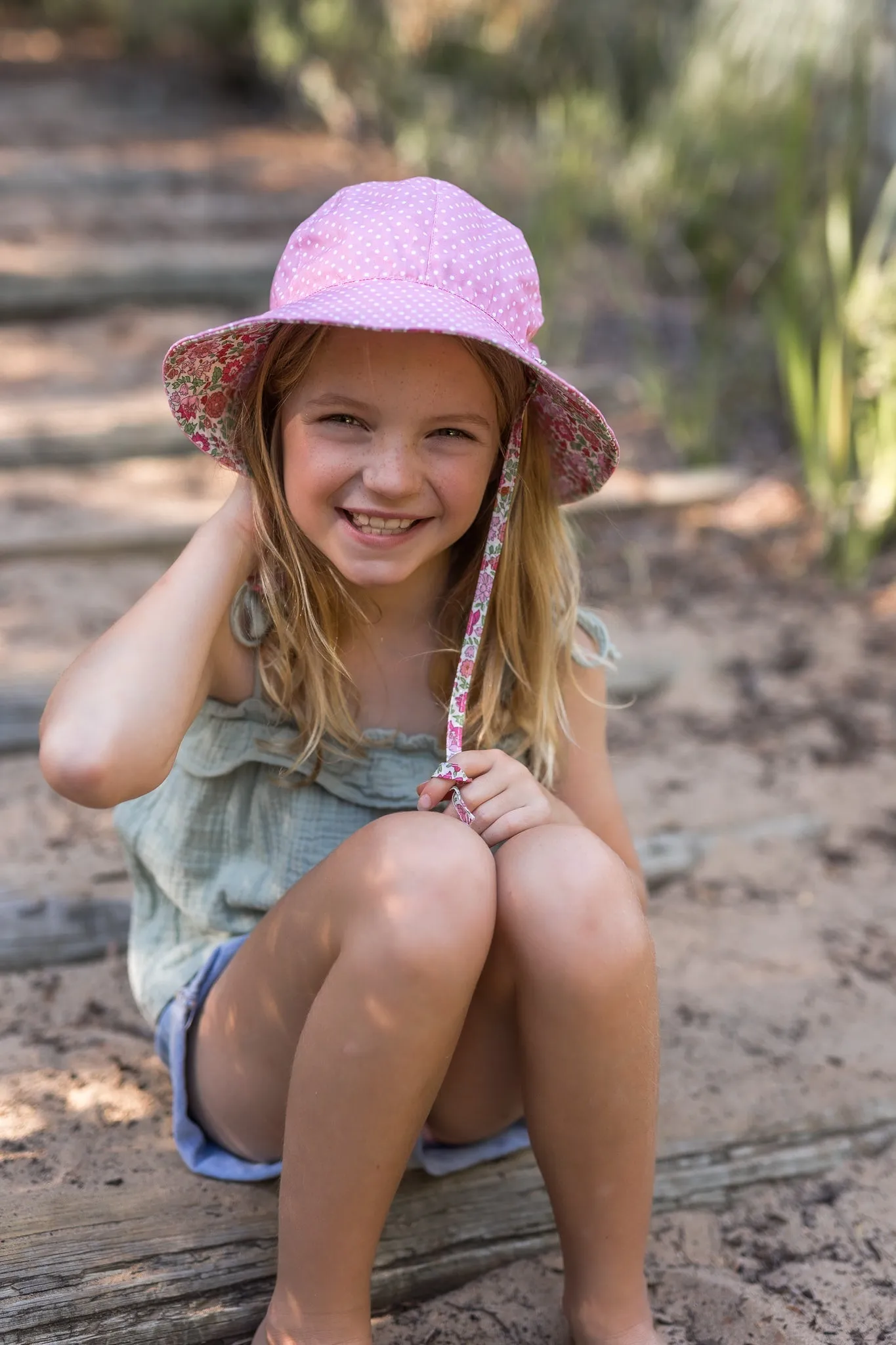 Harper Wide Brim Reversible Sunhat