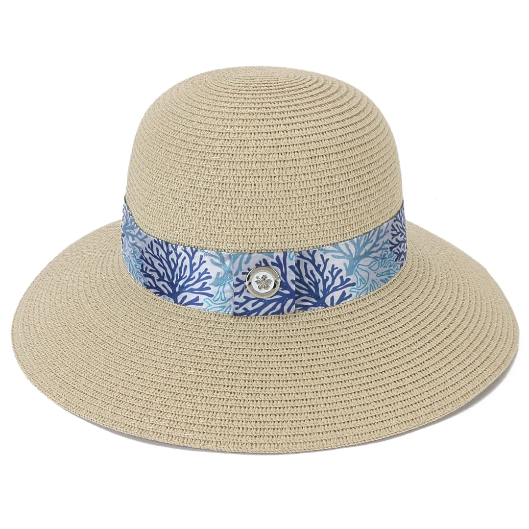 Hat Orchid Beige Coral Blue