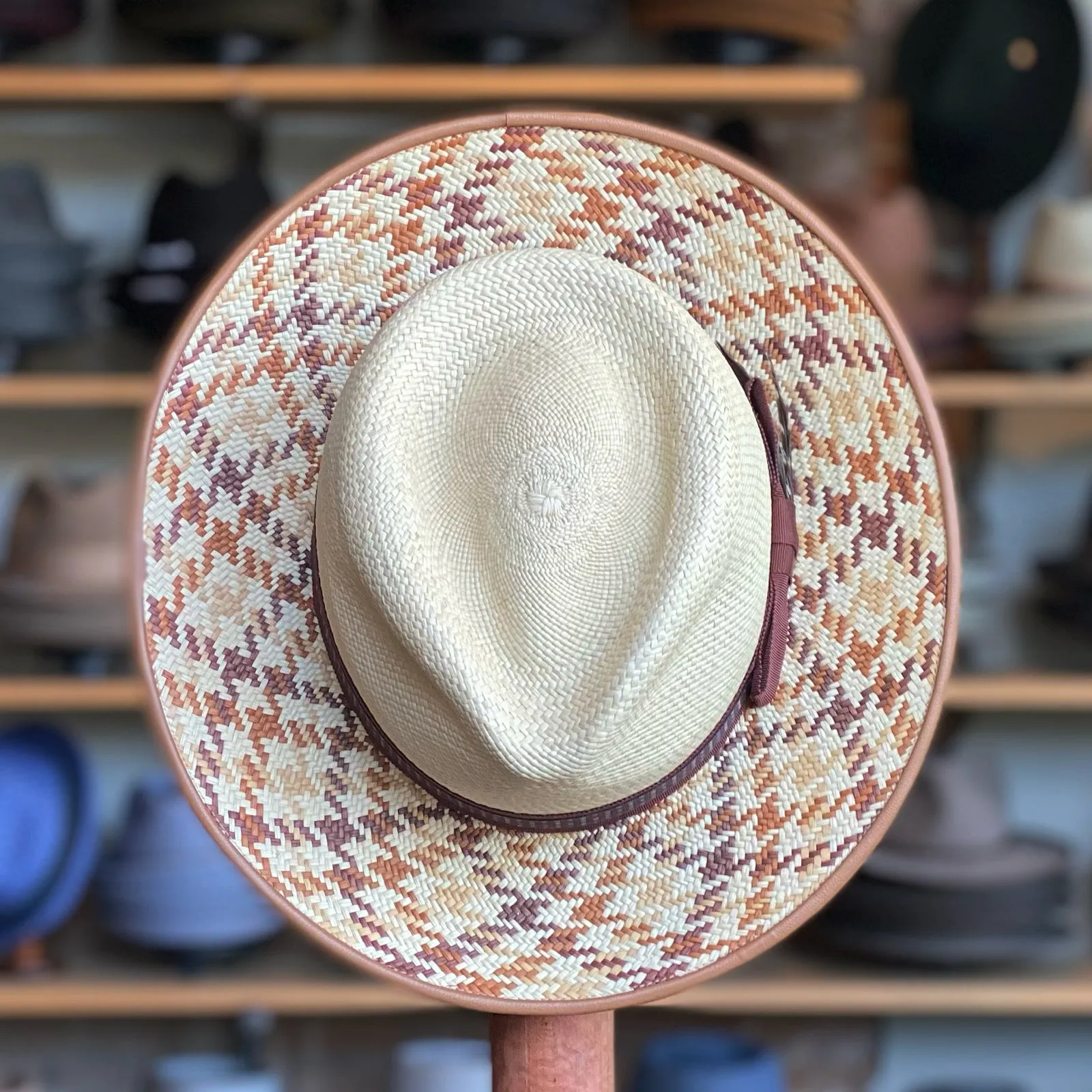 Houndstooth Guy Fedora