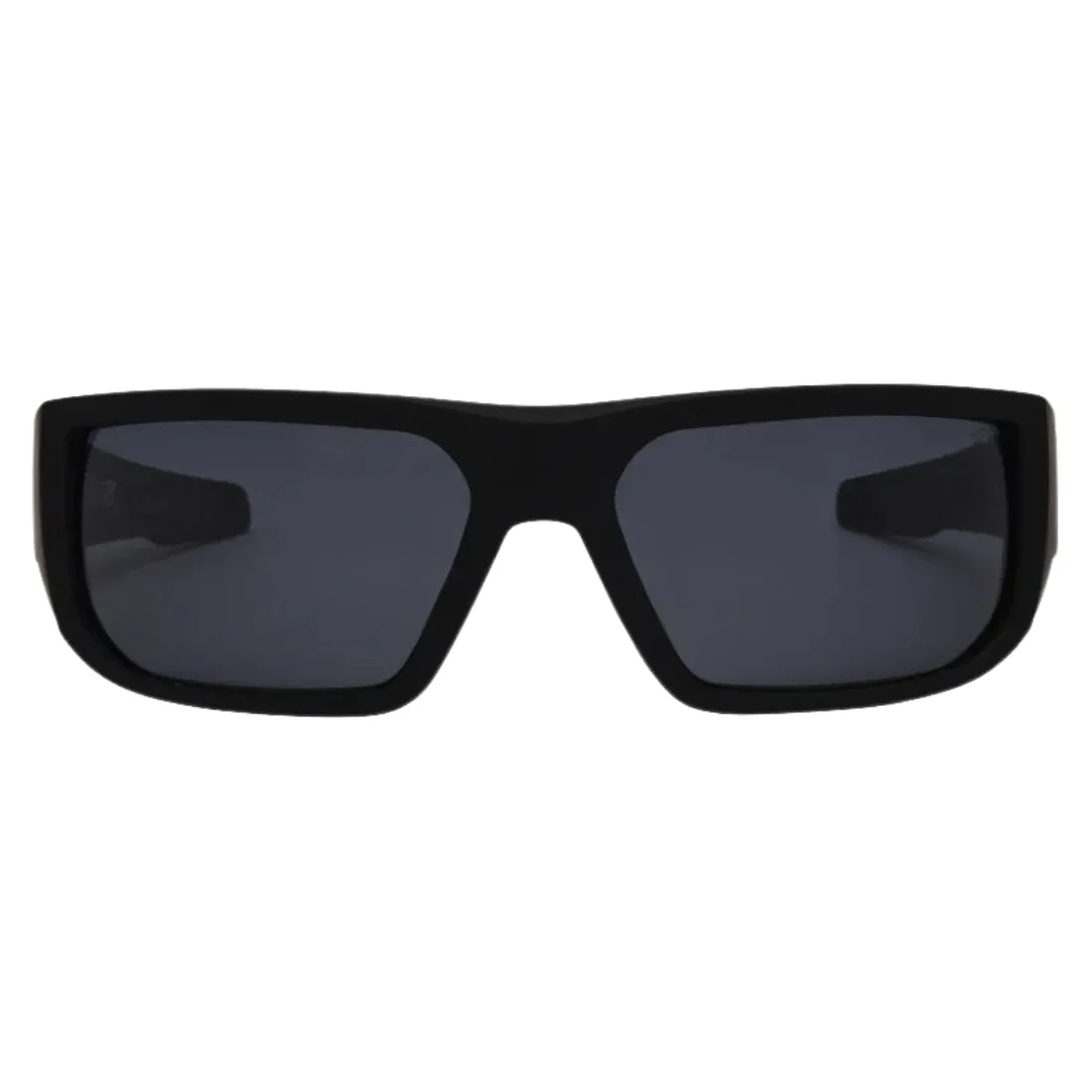 I-Sea Greyson Fletcher Wrap Around Polarised Sunglasses - Black/Smoke Polarized Lens