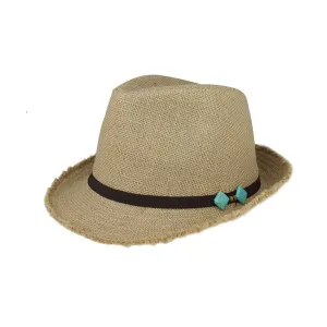 Jute Fedora Hat