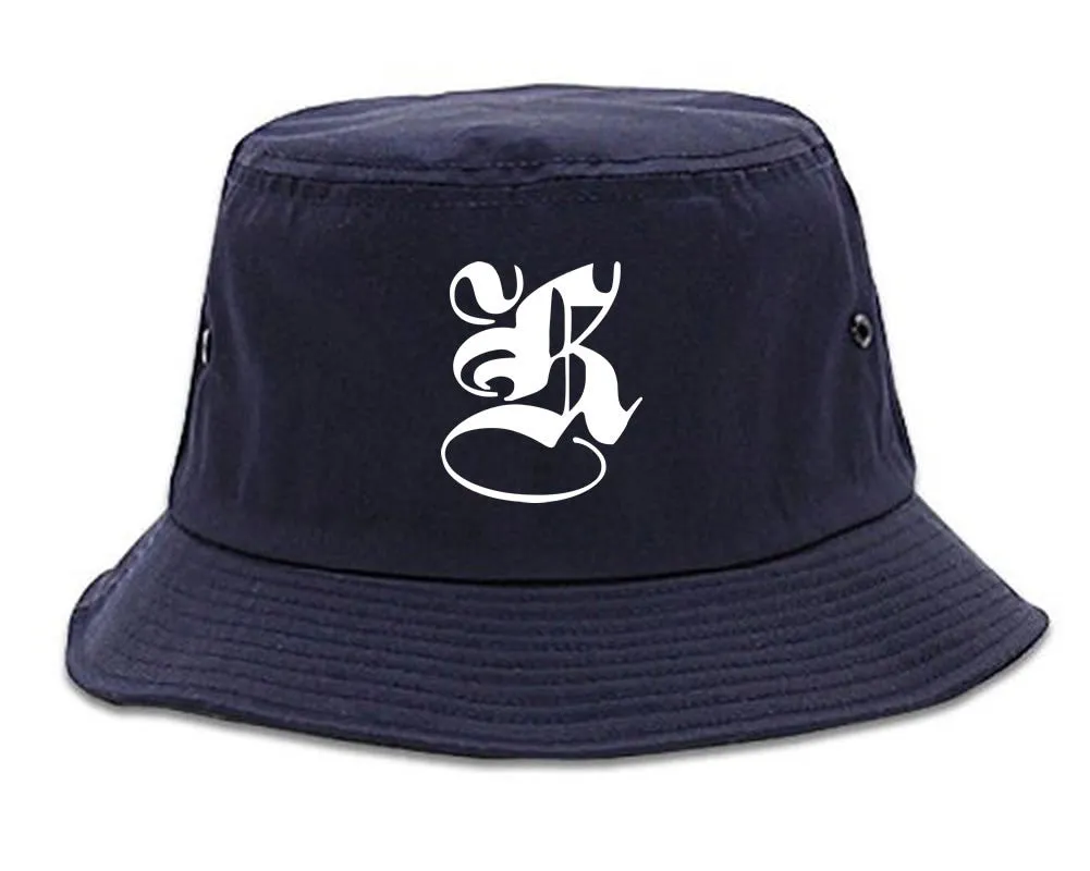 K Gothic Style Font Bucket Hat