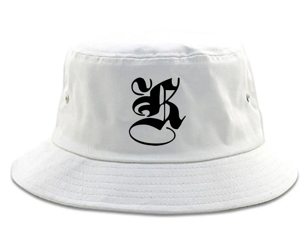 K Gothic Style Font Bucket Hat