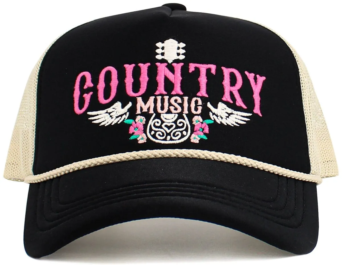 KBV1607 "Country Music" Vintage Washed Baseball Cap