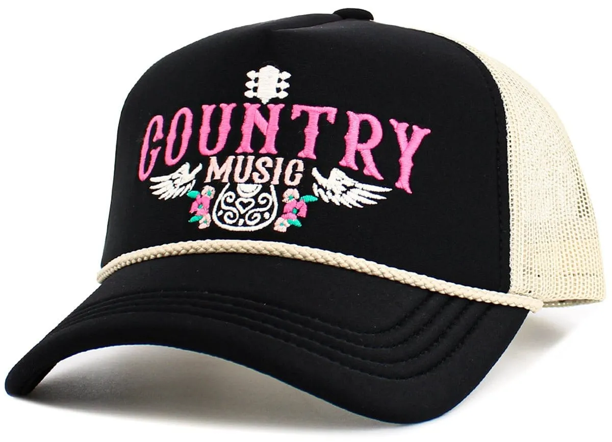 KBV1607 "Country Music" Vintage Washed Baseball Cap