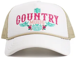 KBV1607 "Country Music" Vintage Washed Baseball Cap