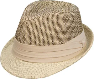 Kenny K - Two Tone Toyo Fedora Hat