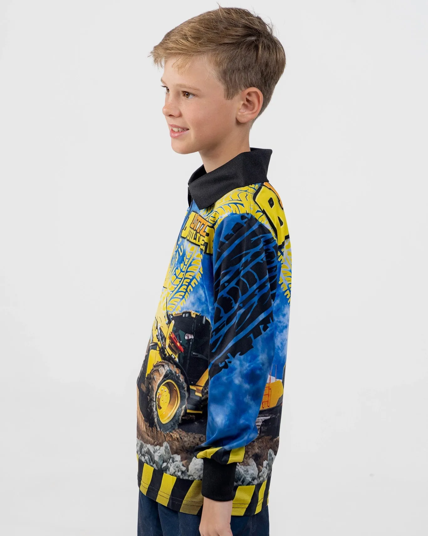 Kids Little Builder Fishing Shirt - Quick Dry & UV Rated