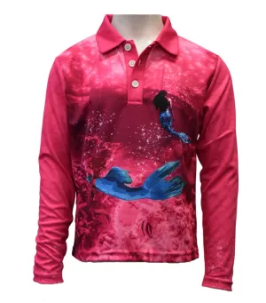 Kids Long Sleeve Sun Safe Shirts - Mermaids