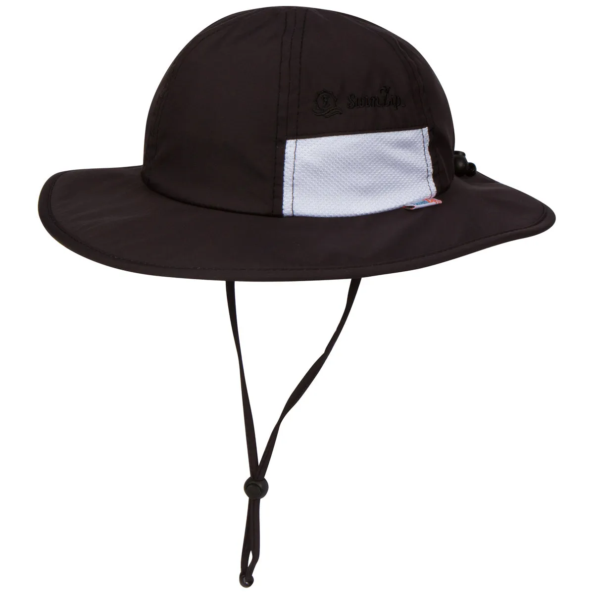 Kids Wide Brim Sun Hat "Fun Sun Day Play Hat" - Black