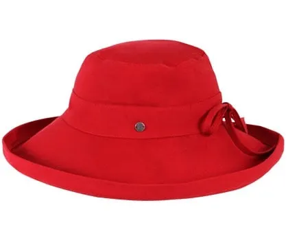 Kooringal Cotton Wide Brim Noosa - Red