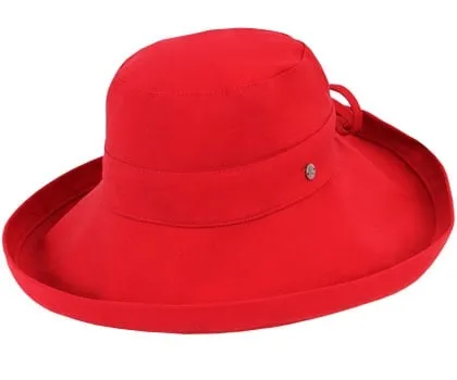 Kooringal Cotton Wide Brim Noosa - Red