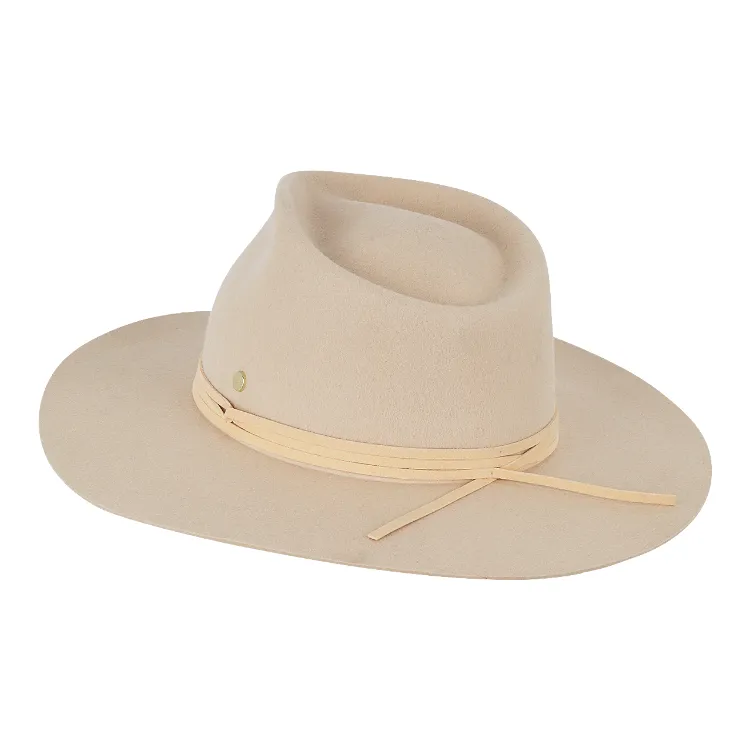 Kooringal Ladies Wide Brim Fedora Alice - Cream