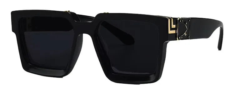 Men & Women Hip Hop Super Dark Bling Shades