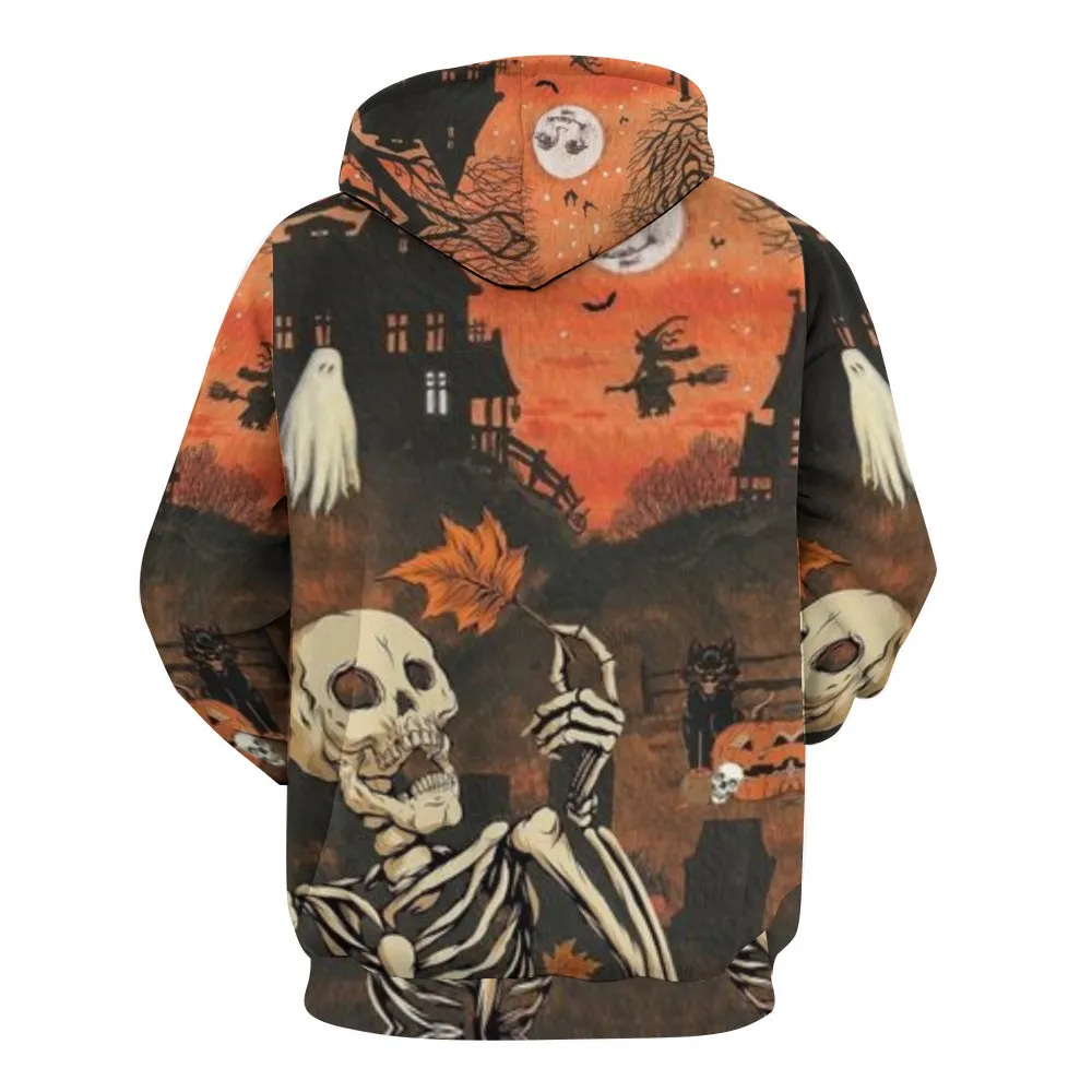 Mens Halloween Scary Night 3D Print Hoodies