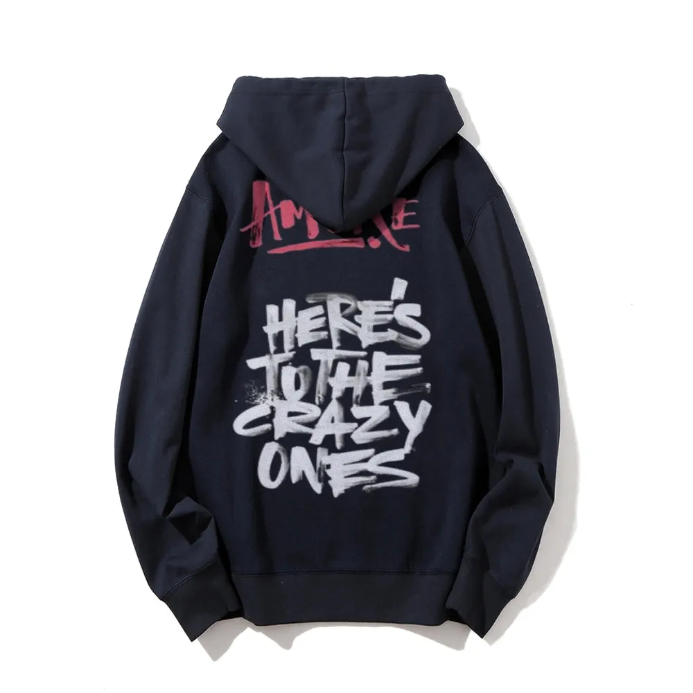 Mens HERE'S TO THE CRAZY ONES Graphic Hoodies