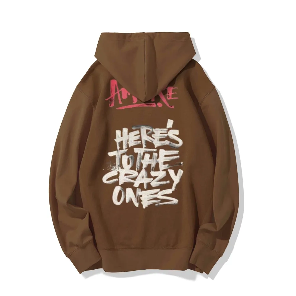 Mens HERE'S TO THE CRAZY ONES Graphic Hoodies